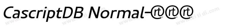 CascriptDB Normal字体转换